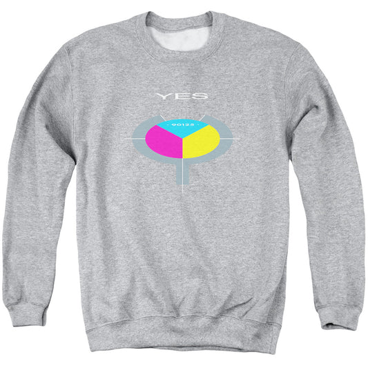 YES : 90125 ADULT CREW SWEAT ATHLETIC HEATHER XL