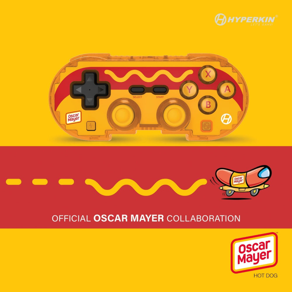 Hyperkin Limited Edition Pixel Art Bluetooth Controller Official Oscar Mayer (Hot Dog)