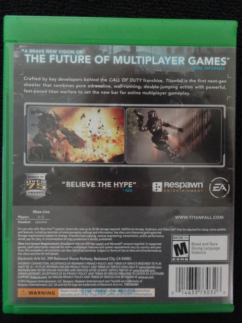 Titanfall Microsoft Xbox One