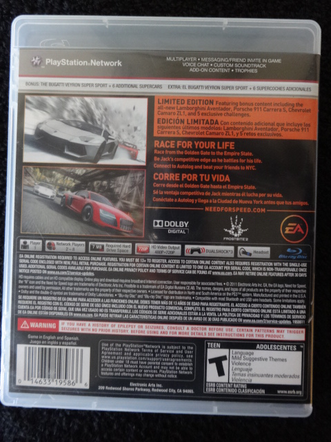 Need for Speed The Run Sony PlayStation 3