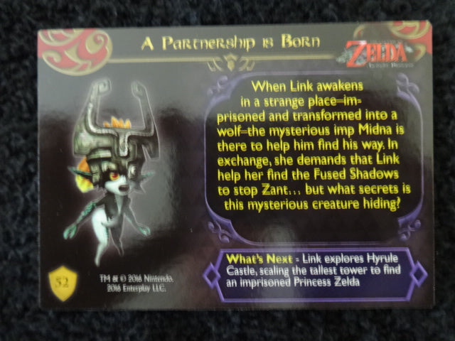 A Partnership Is Born Enterplay 2016 Legend Of Zelda Collectable Trading Card Number 52