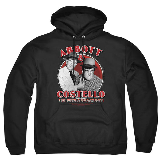 ABBOTT AND COSTELLO : BAD BOY ADULT PULL-OVER HOODIE Black LG