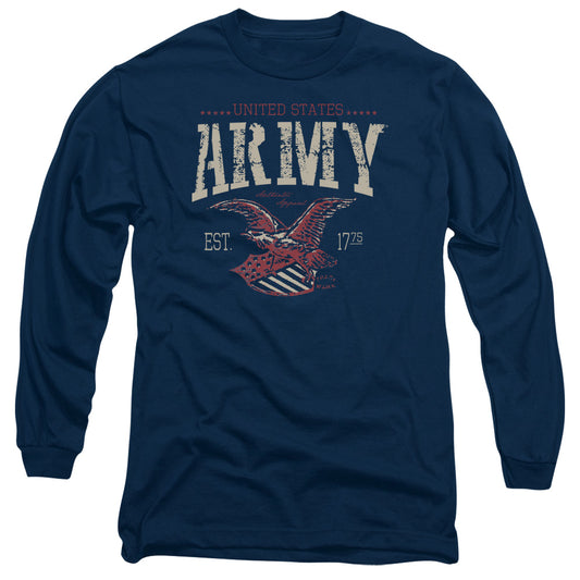 ARMY : ARCH L\S ADULT T SHIRT 18\1 Navy 2X