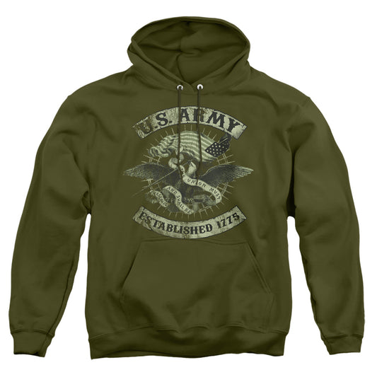 ARMY : UNION EAGLE ADULT PULL OVER HOODIE MILITARY GREEN MD