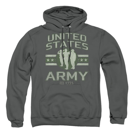 ARMY : UNITED STATES ARMY ADULT PULL OVER HOODIE Charcoal 2X