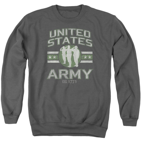 ARMY : UNITED STATES ARMY ADULT CREW NECK SWEATSHIRT CHARCOAL MD