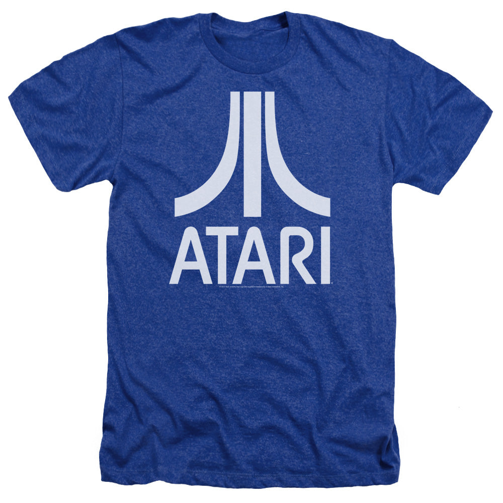 Atari Atari Logo Adult Size Heather Style T-Shirt Royal Blue