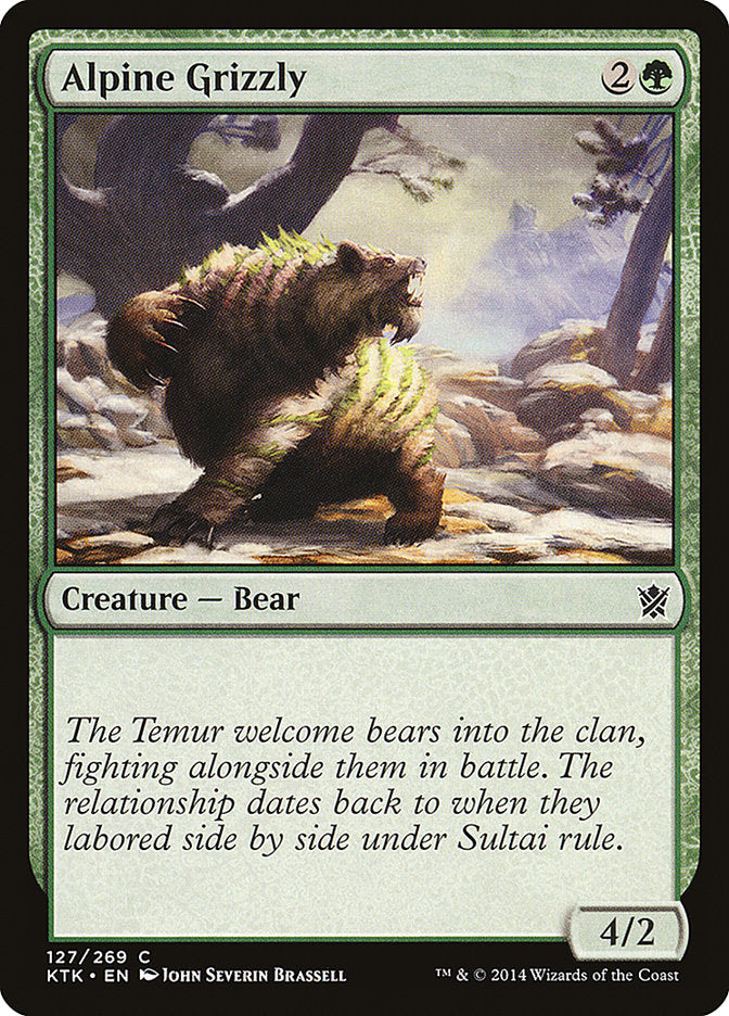 Alpine Grizzly Magic The Gathering Khans of Tarkir