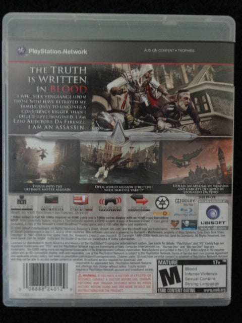 Assassin's Creed II Sony PlayStation 3