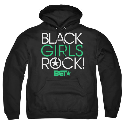 BET : BLACK GIRLS ROCK ADULT PULL OVER HOODIE Black 2X