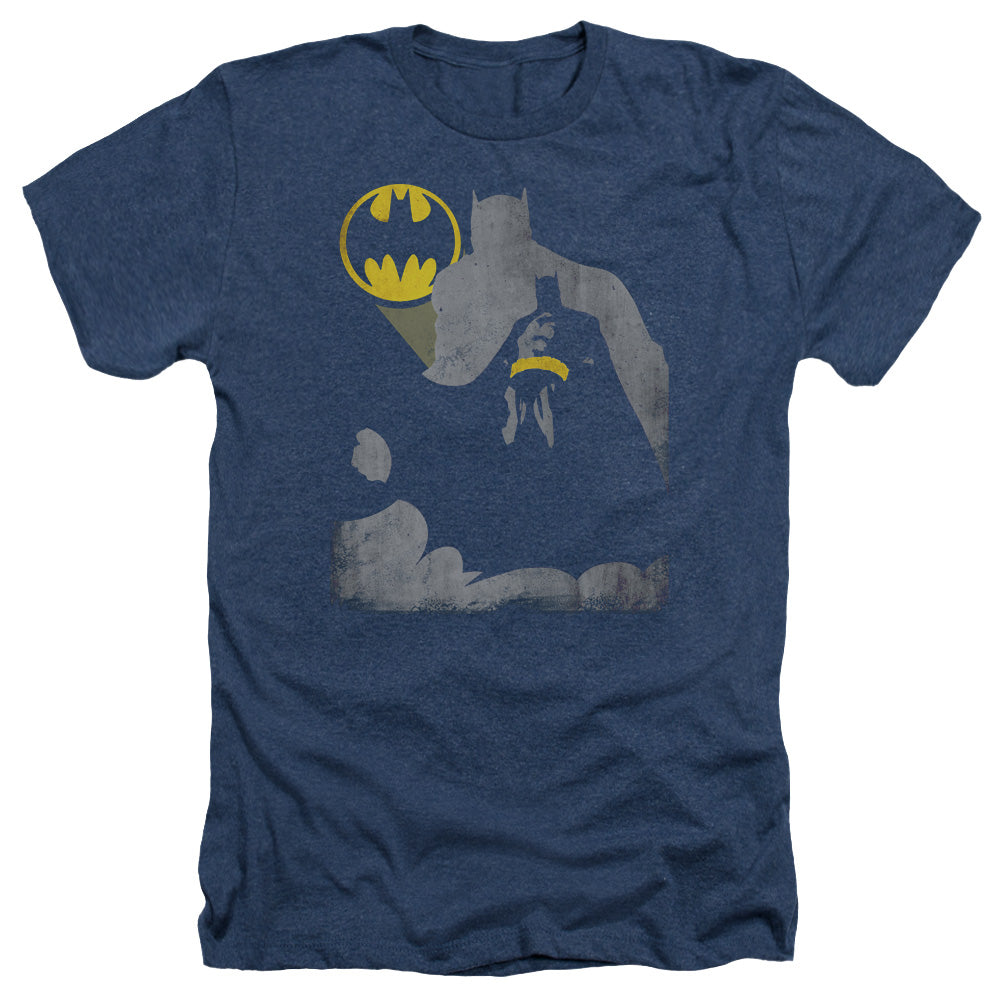 Batman Bat Knockout Adult Size Heather Style T-Shirt