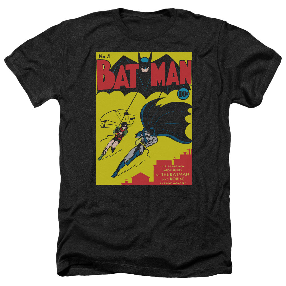 Batman First Adult Size Heather Style T-Shirt Black