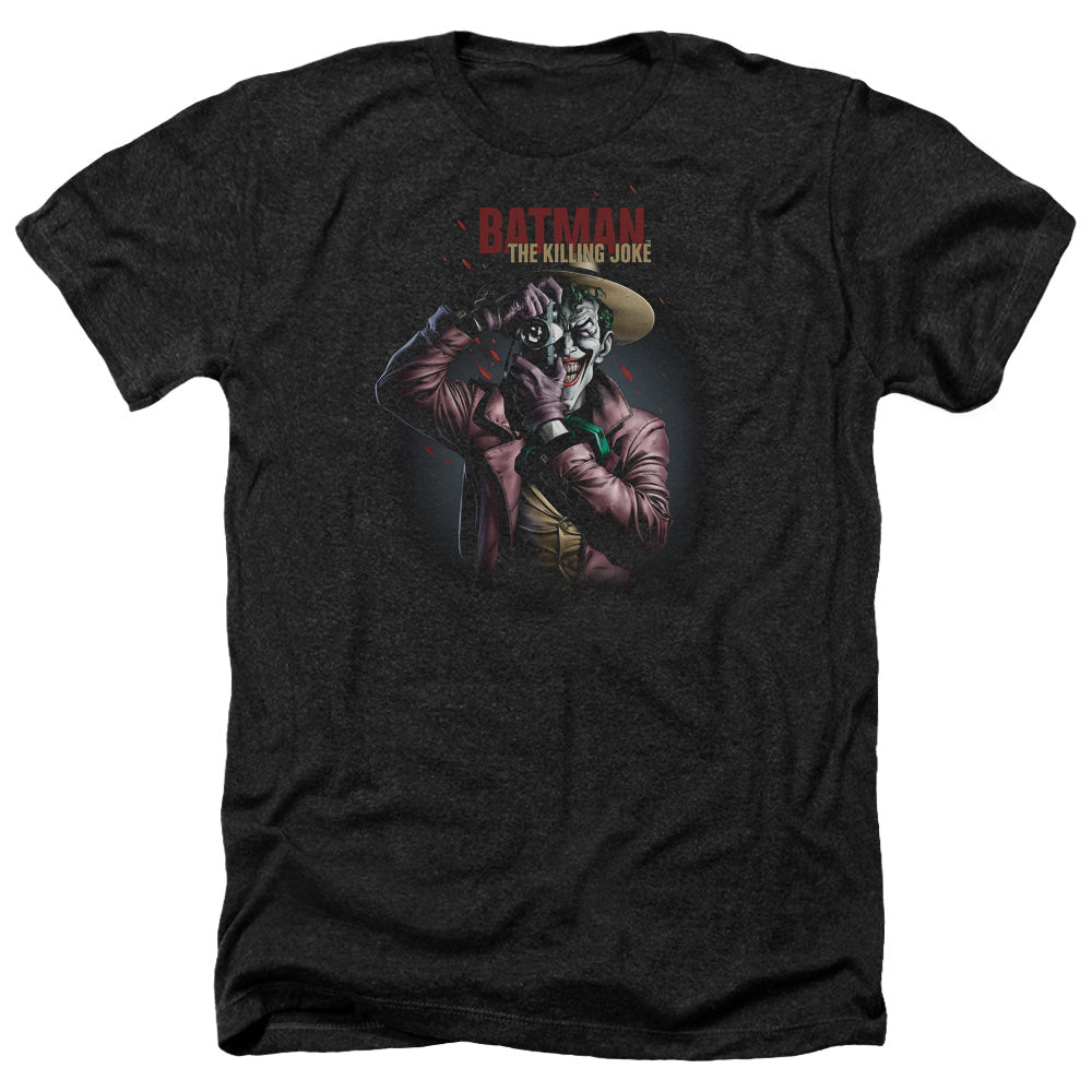 Batman Killing Joke Camera Adult Size Heather Style T-Shirt