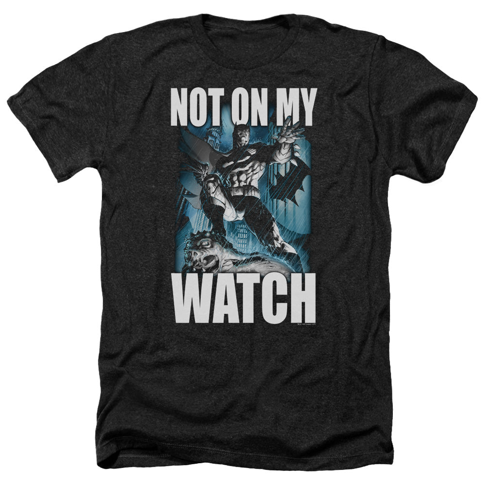 Batman Not On My Watch Adult Size Heather Style T-Shirt