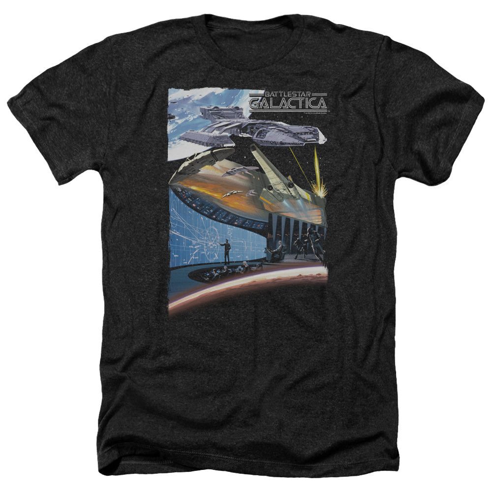 Battlestar Galactica Concept Art Adult Size Heather Style T-Shirt