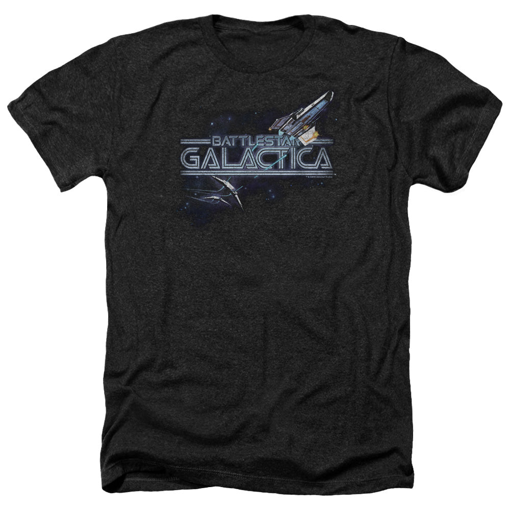 Battlestar Galactica Cylon Persuit Adult Size Heather Style T-Shirt