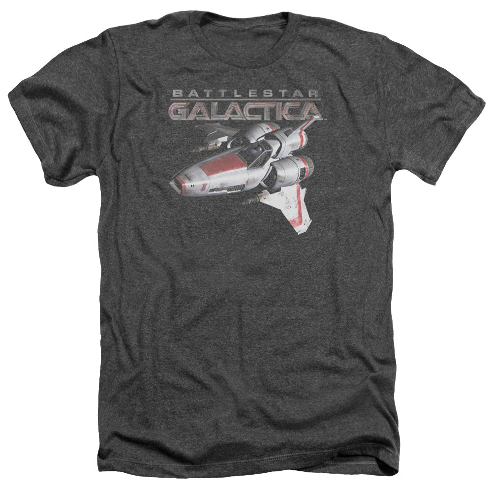 Battlestar Galactica Mark II Viper Adult Size Heather Style T-Shirt