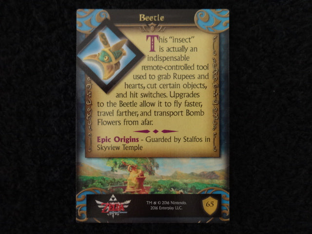 Beetle Enterplay 2016 Legend Of Zelda Collectable Trading Card Number 65