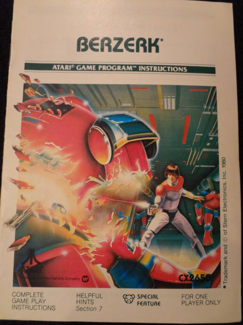 Battelzone Instruction Booklet Atari 2600