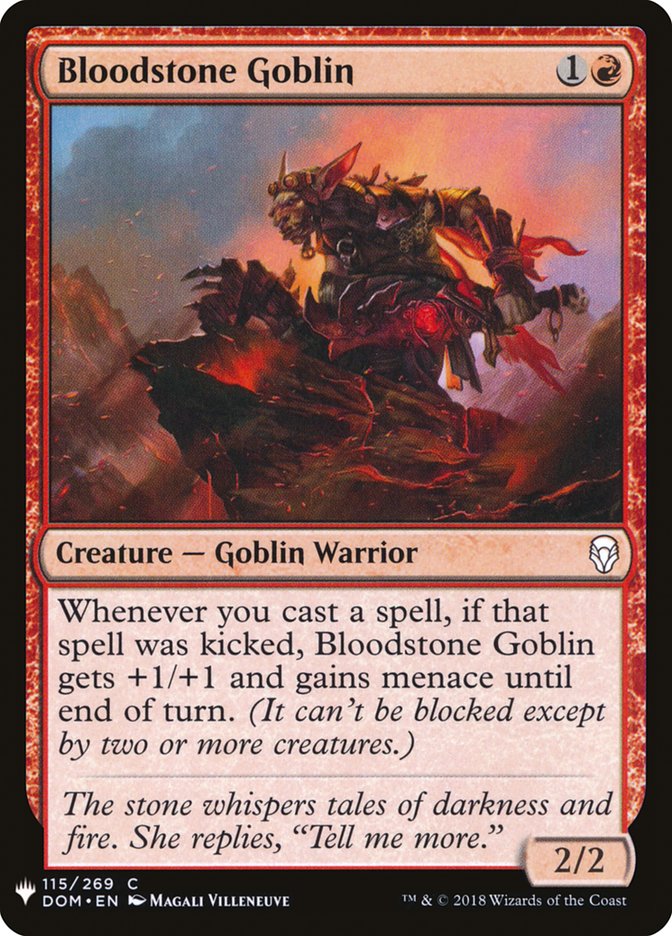 Bloodstone Goblin Magic The Gathering Dominaria dom-115