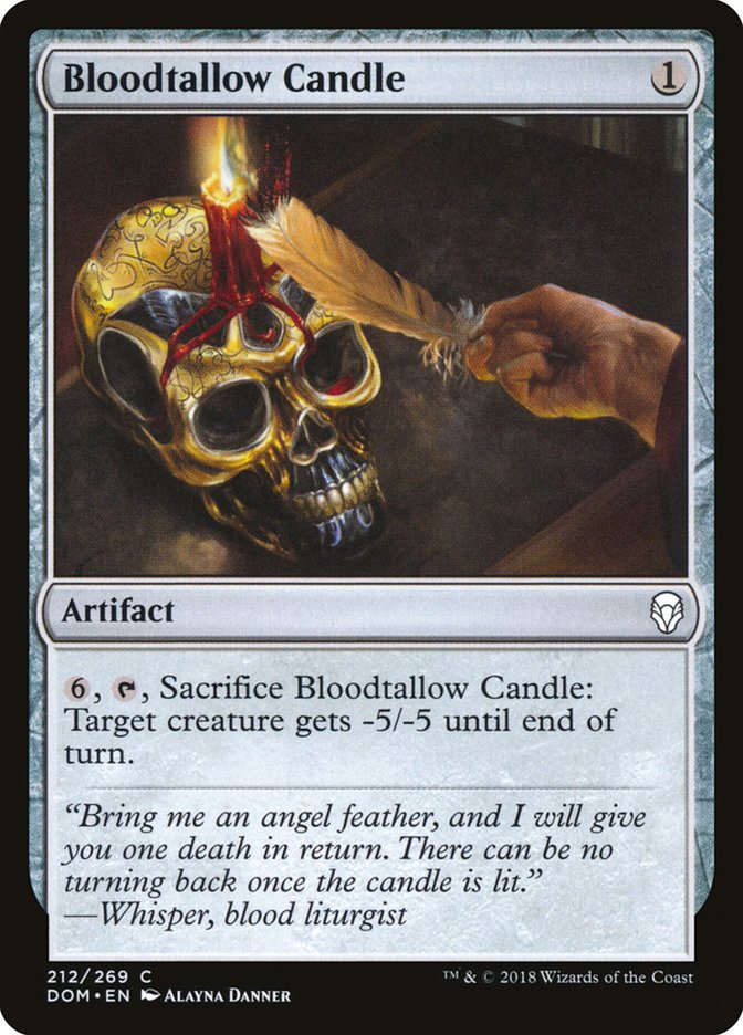Bloodtallow Candle Magic The Gathering Dominaria dom-212