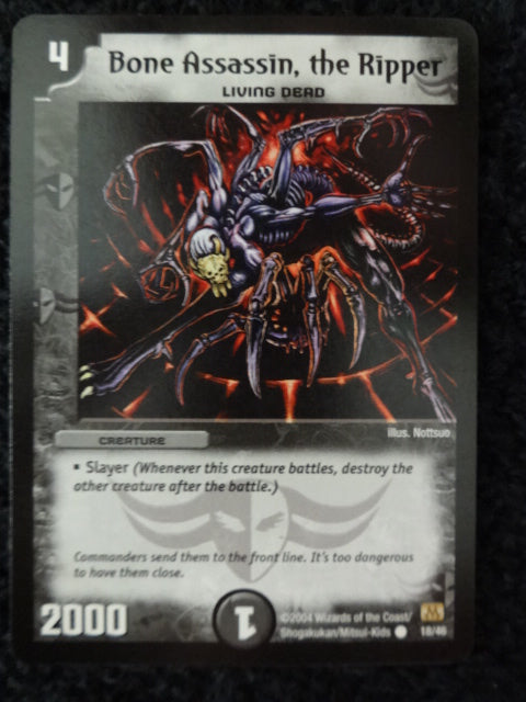 Bone Assassin the Ripper Duel Masters Trading Card