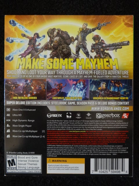 Borderlands super sales deluxe edition ps4