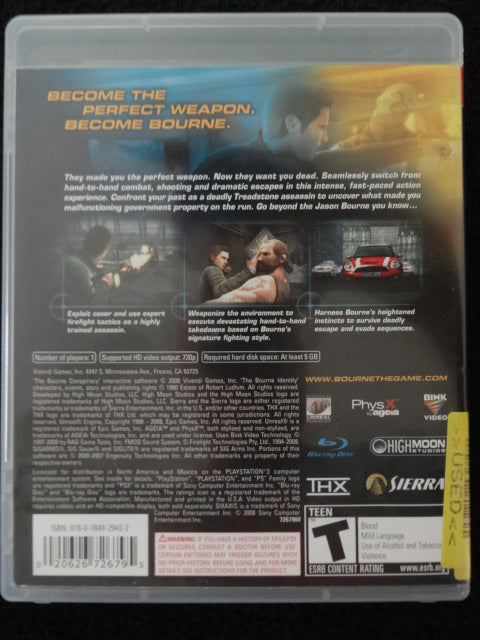 Robert Ludlum's The Bourne Conspiracy Sony PlayStation 3