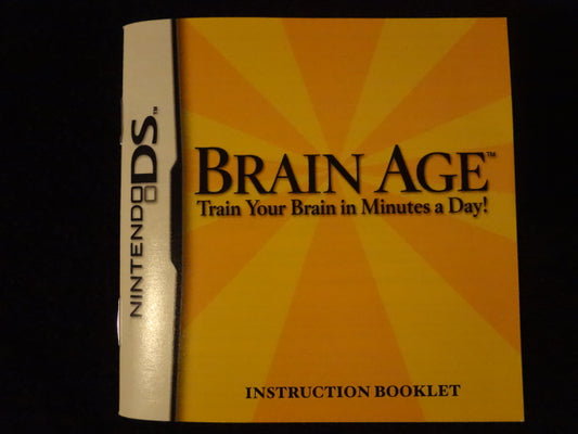 Brain Age Training Your Brain In Minutes A Day Nintendo DS