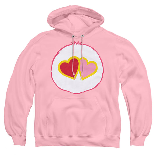 CARE BEARS : LOVE A LOT BELLY ADULT PULL OVER HOODIE Pink 2X