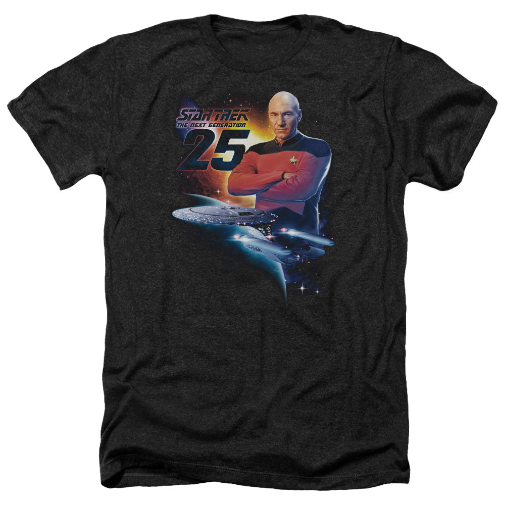 Star Trek The Next Generation 25th Anniversary Adult Size Heather Style T-Shirt.