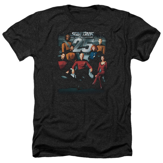 Star Trek 25th Anniversary Anniversary Crew Adult Size Heather Style T-Shirt.