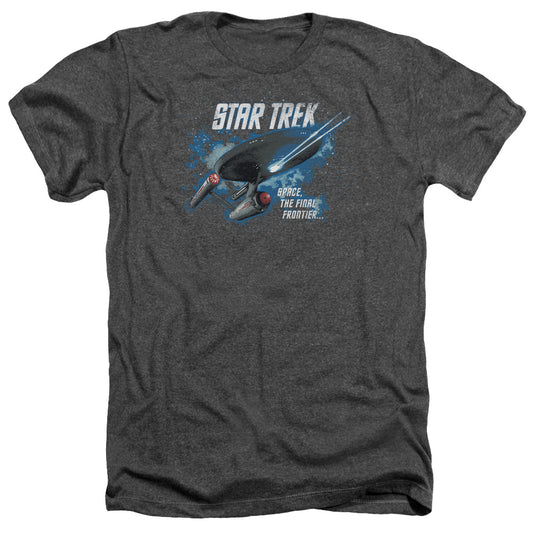 Star Trek The Final Frontier Adult Size Heather Style T-Shirt.