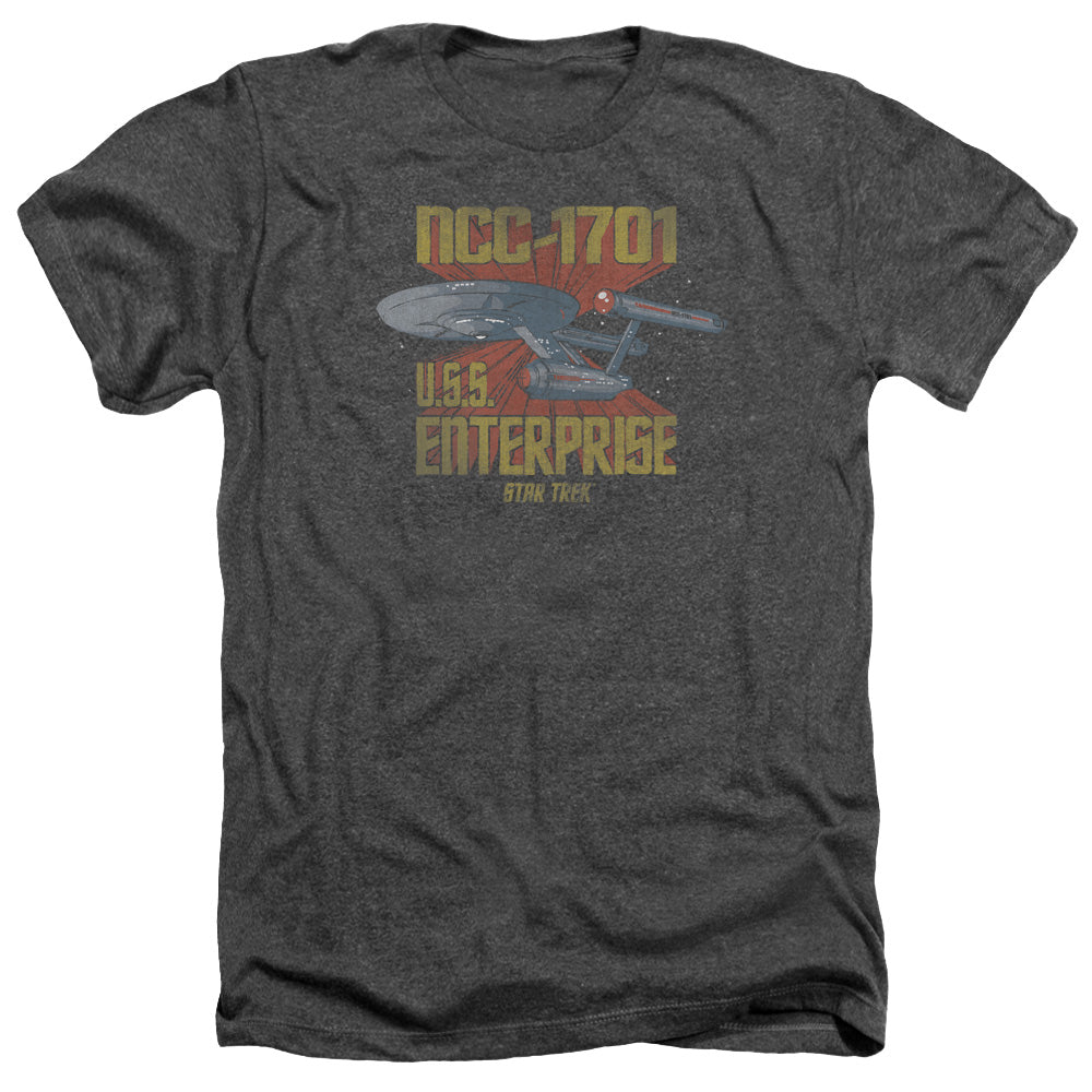 Star Trek Ncc1701 Adult Size Heather Style T-Shirt.