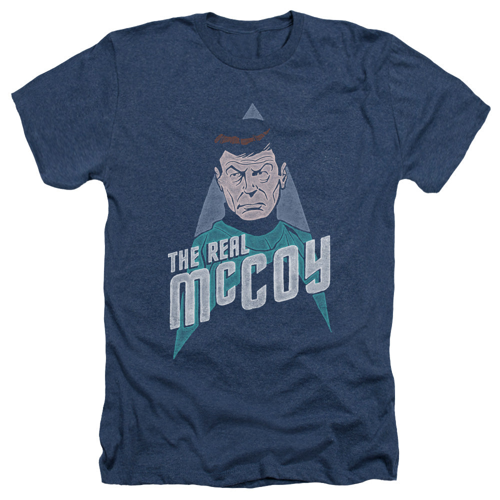 Star Trek The Real Mccoy Adult Size Heather Style T-Shirt.