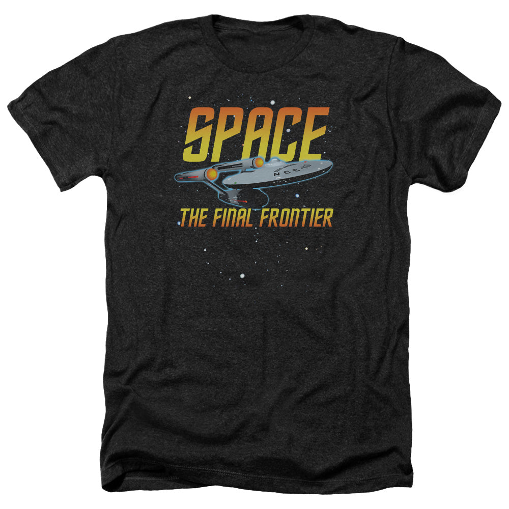Star Trek Space Adult Size Heather Style T-Shirt.