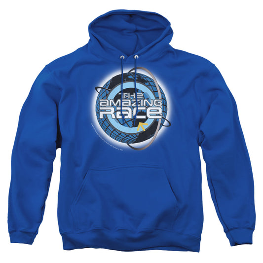 AMAZING RACE : AROUND THE GLOBE ADULT PULL-OVER HOODIE Royal Blue 2X