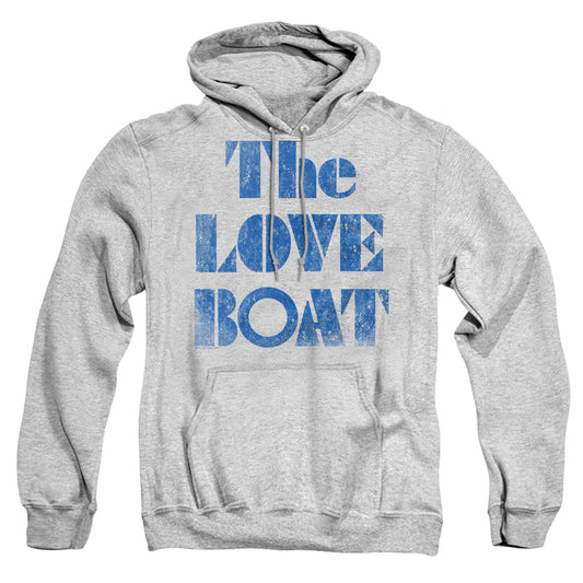 LOVE BOAT : DISTRESSED ADULT PULL OVER HOODIE Athletic Heather 2X