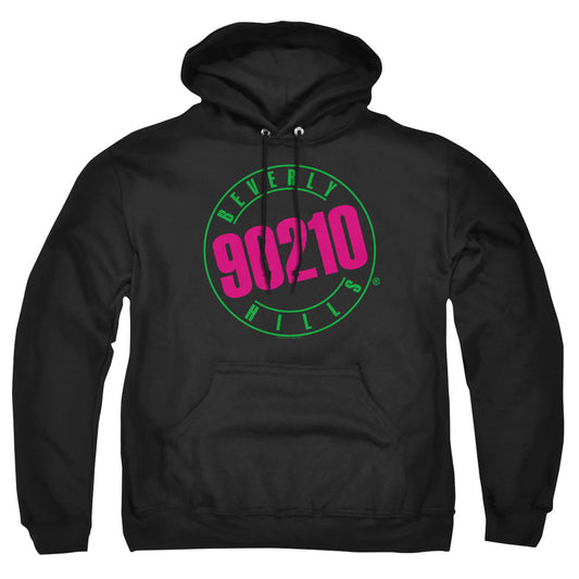 90210 : NEON ADULT PULL-OVER HOODIE Black MD