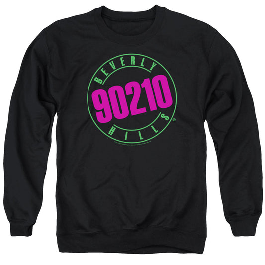 90210 : NEON ADULT CREW NECK SWEATSHIRT BLACK XL