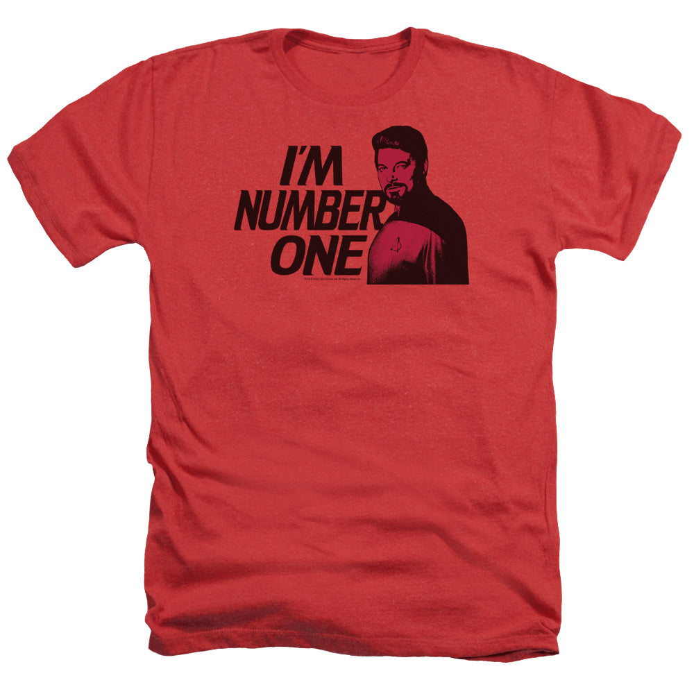 Star Trek I'm Number One Adult Size Heather Style T-Shirt.