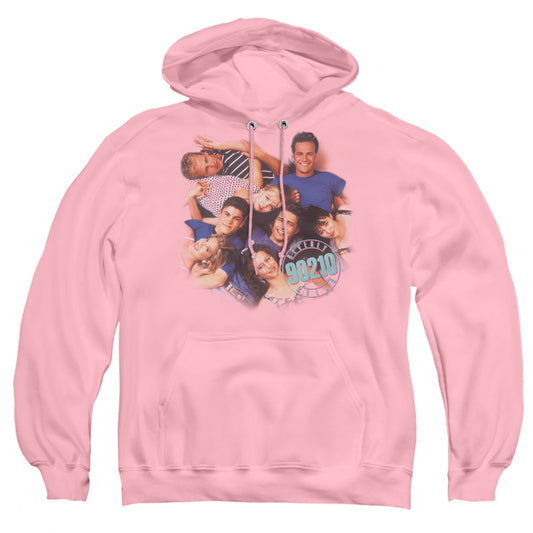 90210 : GAND AND LOGO ADULT PULL-OVER HOODIE PINK 2X