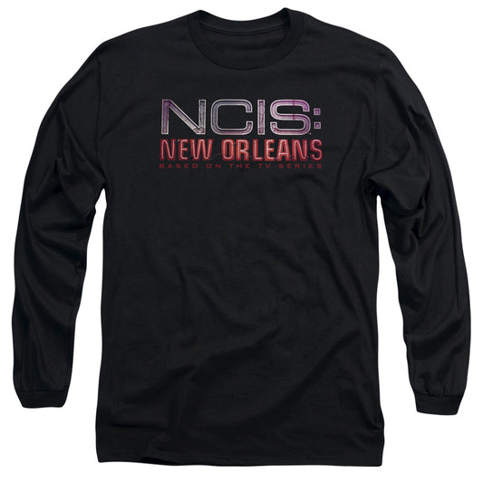 NCIS:NEW ORLEANS : NEON SIGN L\S ADULT T SHIRT 18\1 Black MD