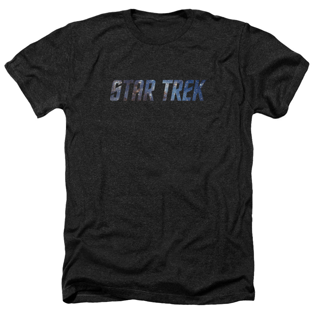 Star Trek Space Logo Adult Size Heather Style T-Shirt.