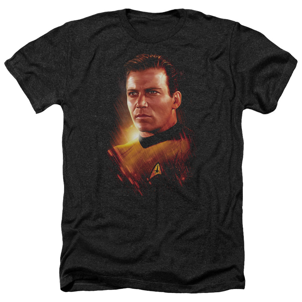 Star Trek Epic Kirk Adult Size Heather Style T-Shirt.