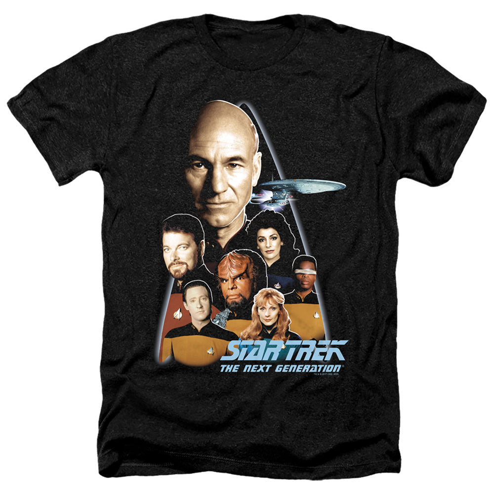 Star Trek The Next Generation Adult Size Heather Style T-Shirt.