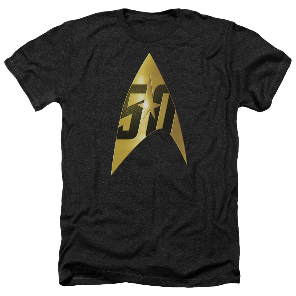 Star Trek 50Th Anniversary Delta Adult Size Heather Style T-Shirt.