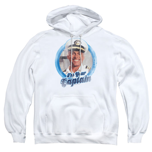 LOVE BOAT : I'M YOUR CAPTAIN ADULT PULL OVER HOODIE White XL