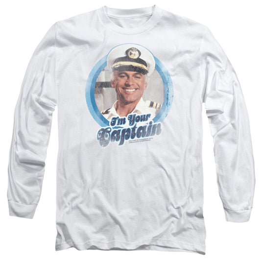 LOVE BOAT : I'M YOUR CAPTAIN L\S ADULT T SHIRT 18\1 WHITE 2X