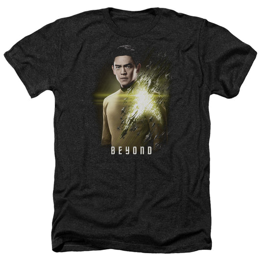 Star Trek Beyond Sulu Poster Adult Size Heather Style T-Shirt.